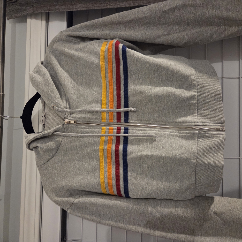 Forever 21 Gray, Cropped Hoodie